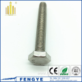 SS316 DIN933 Stainless Steel A4-70 Hex Bolt